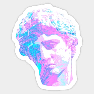 Marble Head (Blue/Pink) Sticker